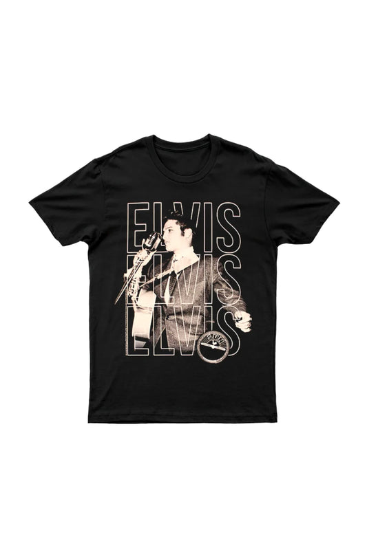 Elvis Repeat Black Tee